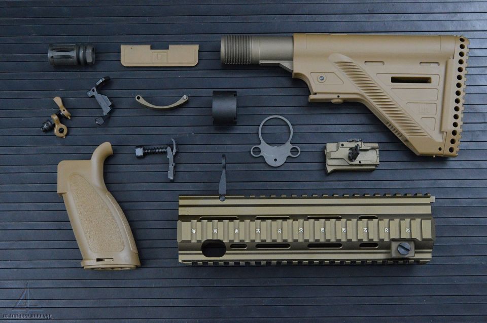 HK 416A5/MR223 Conversion Parts Set Tan RAL8000 - Black Ops Defense