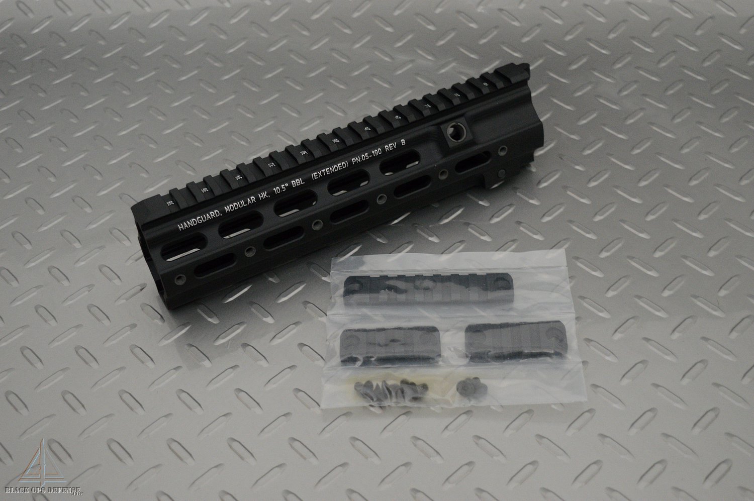 HK 416 CAG Geissele Style Quad Rail Foregrip Handguard Black