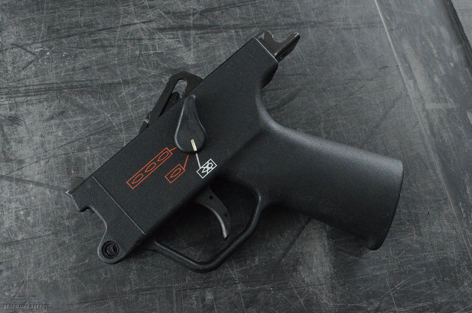 HK MP5 Ambidextrous/Ambi 3 position 0 1 3 Burst Only Lower Group