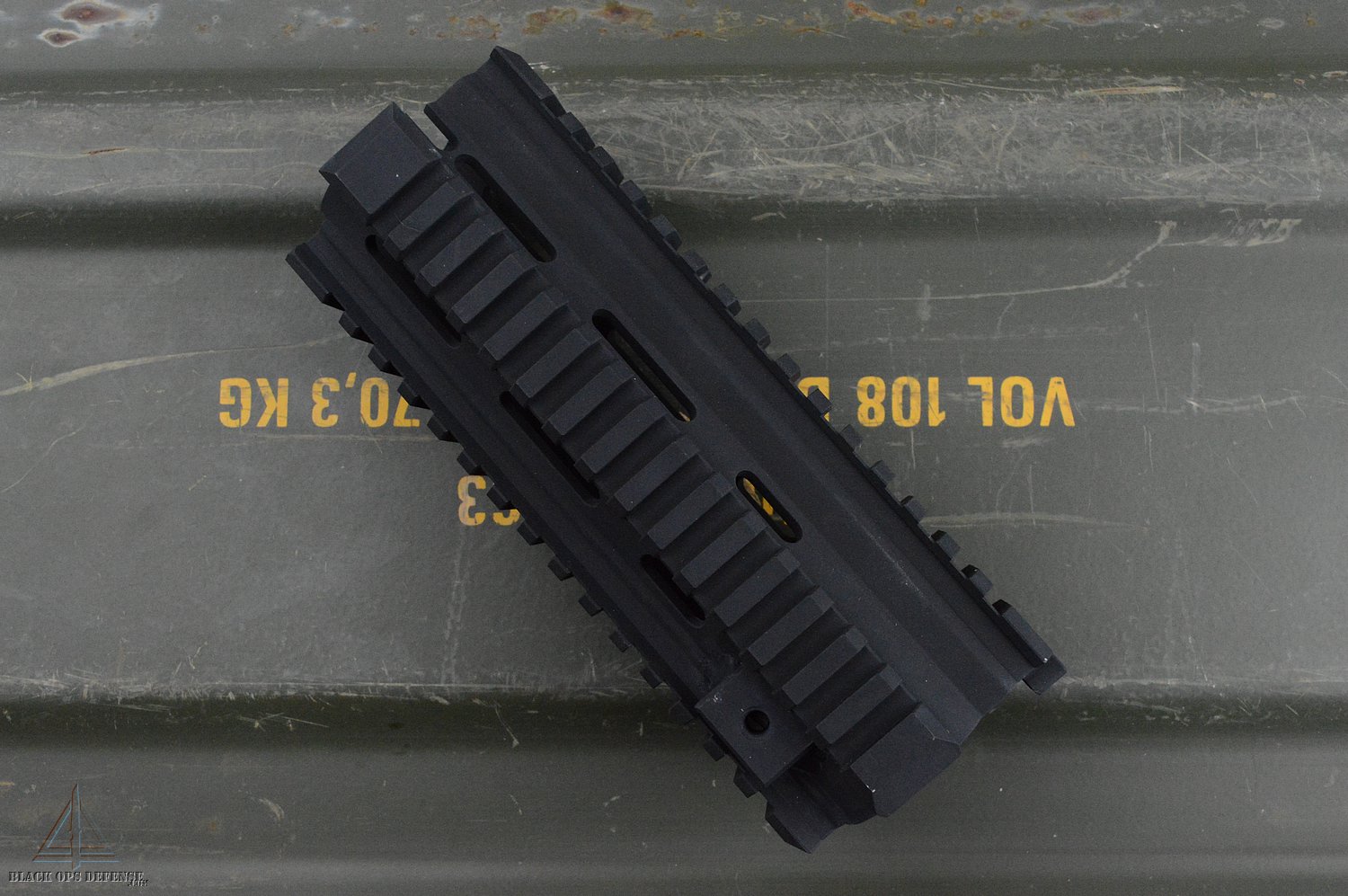 HK 416C Style Short Quad Rail Foregrip Handguard Black - Black Ops