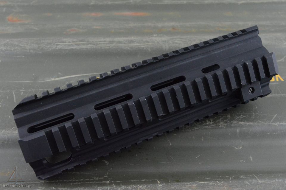 HK 416D Style Standard Quad Rail Foregrip Handguard Black - Black