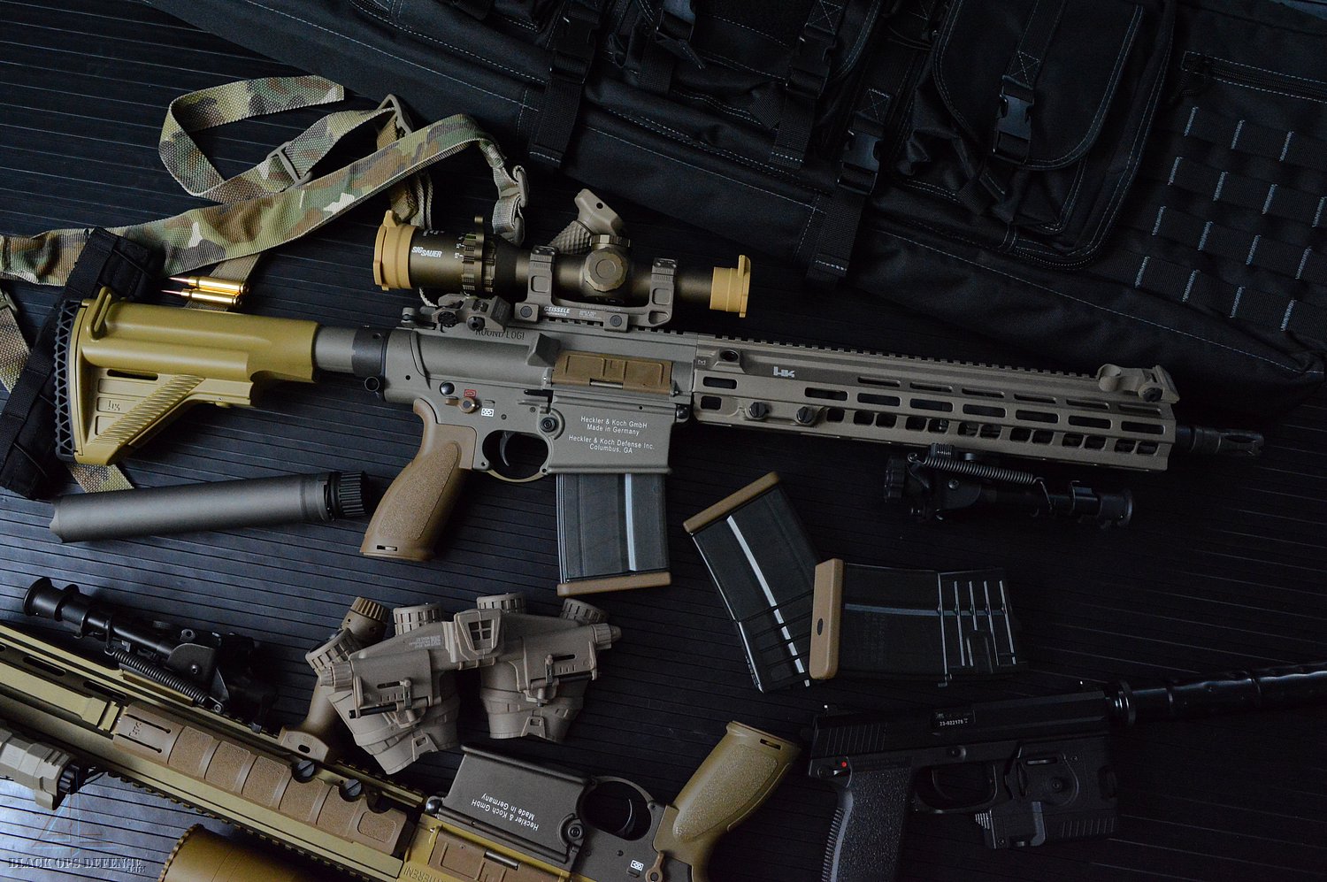 HK M110A1 SDMR Rifle Custom Build Tan/RAL8000