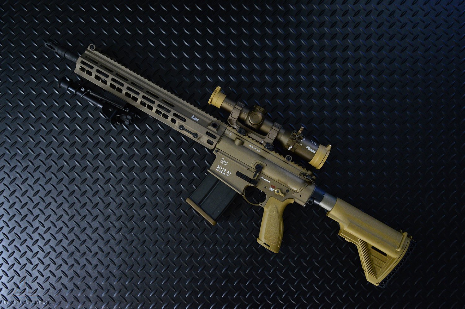 HK M110A1 SDMR Rifle Custom Build Tan/RAL8000