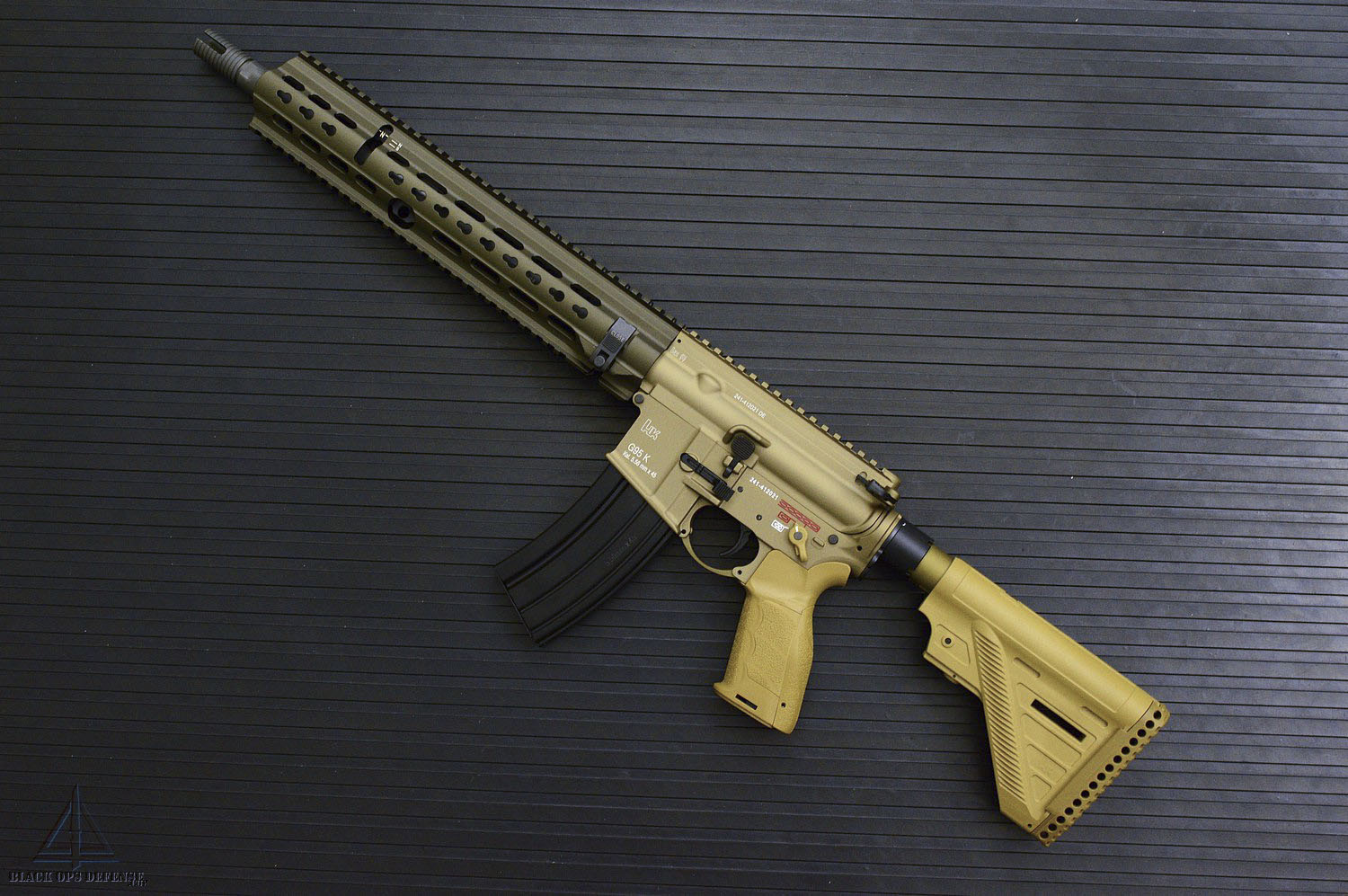 HK G95K (416A7 Long) Tan/RAL8000 MR556A4 Conversion Preorder