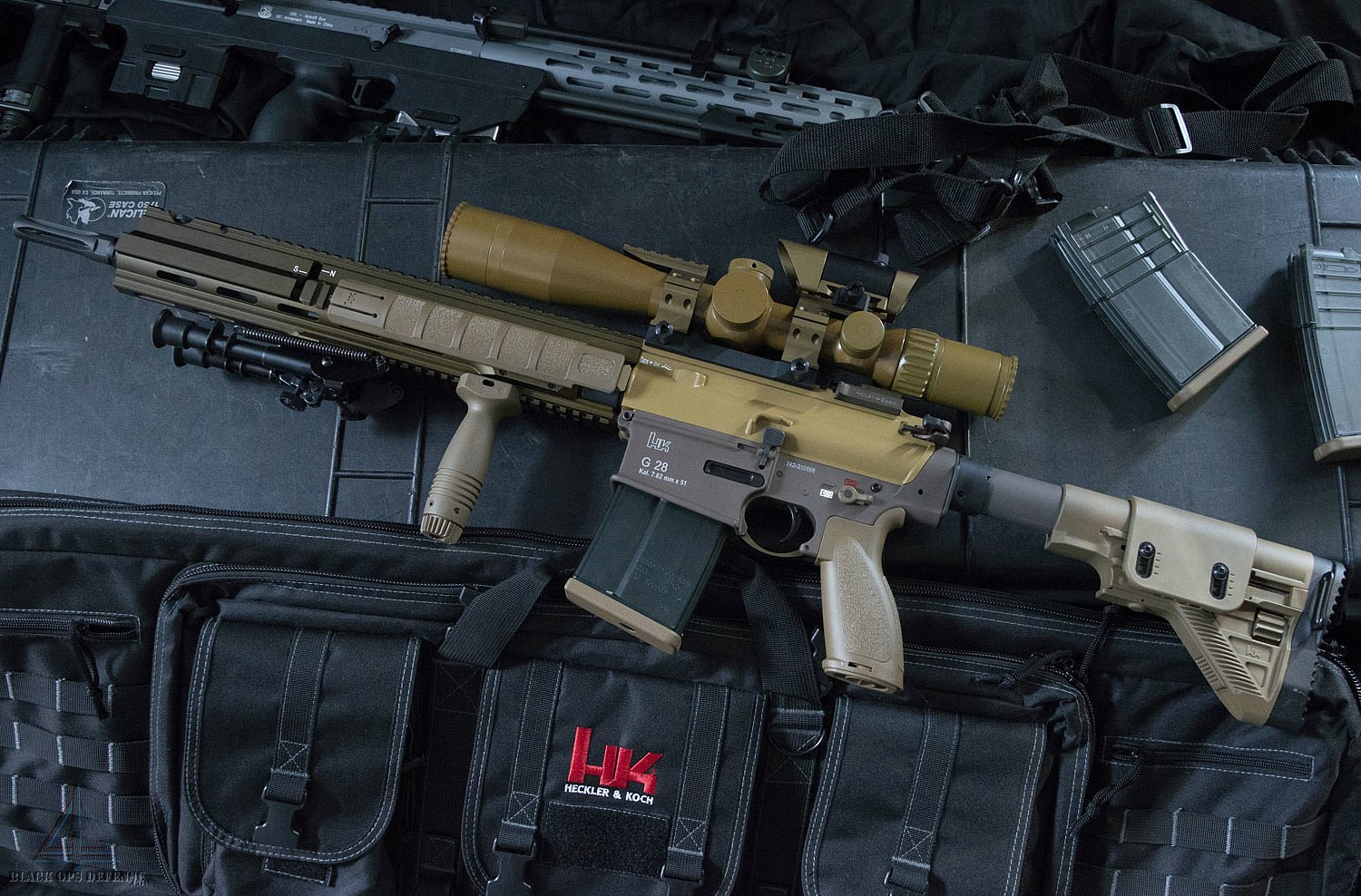 HK G28 DMR MR762 Rifle Conversion Tan/RAL8000 Preorder