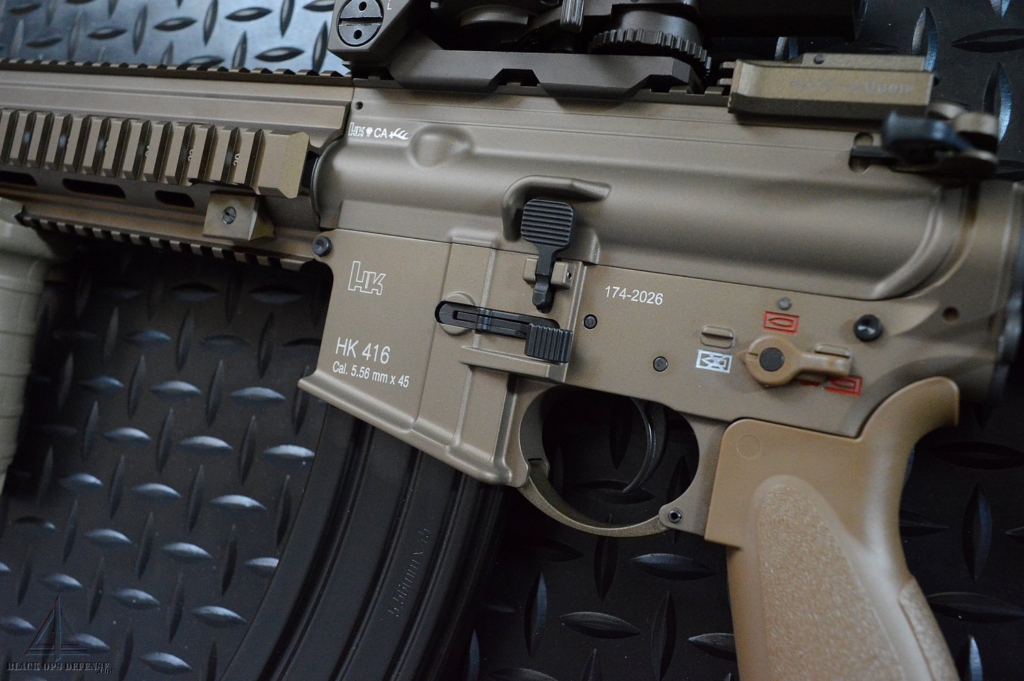 HK 416A5 Tan/RAL8000 Clone Rifle - Black Ops Defense