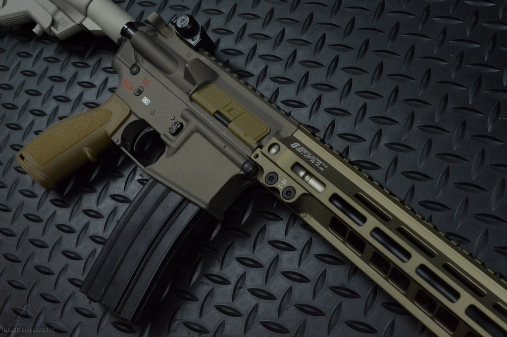 AR15 - HK 416D CAG Tan/RAL8000 Lookalike Rifle - Black Ops Defense