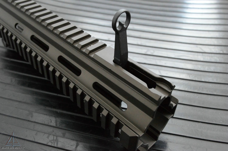 HK 416A5 Style Quad Rail Foregrip Handguard Dark RAL8000 - Image 6