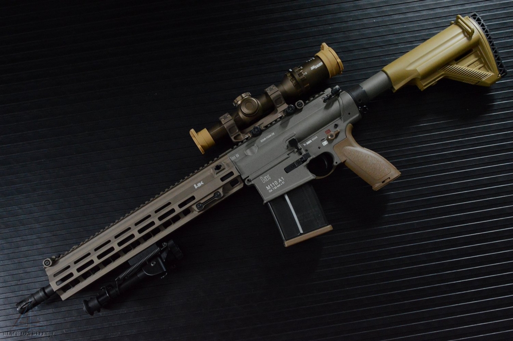 HK M110A1 SDMR Rifle Custom Build Tan/RAL8000 - Black Ops Defense