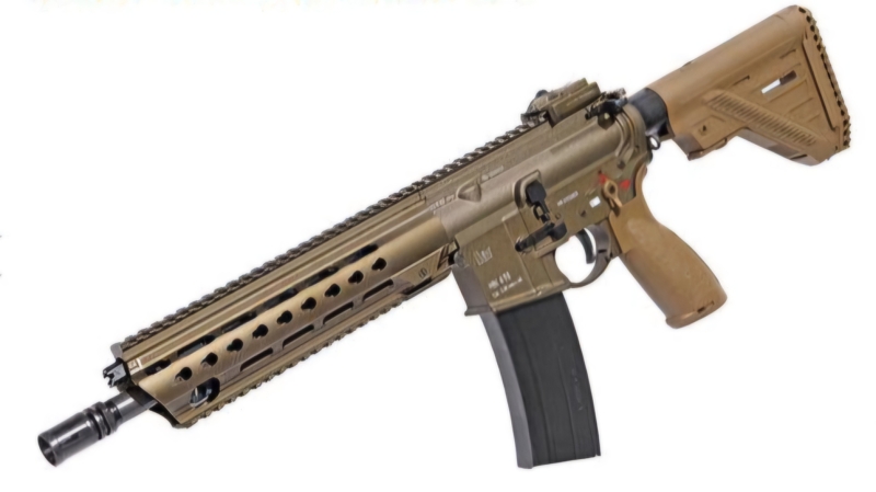 HK G95 (416A7 Short) Tan/RAL8000 MR556A4 Conversion